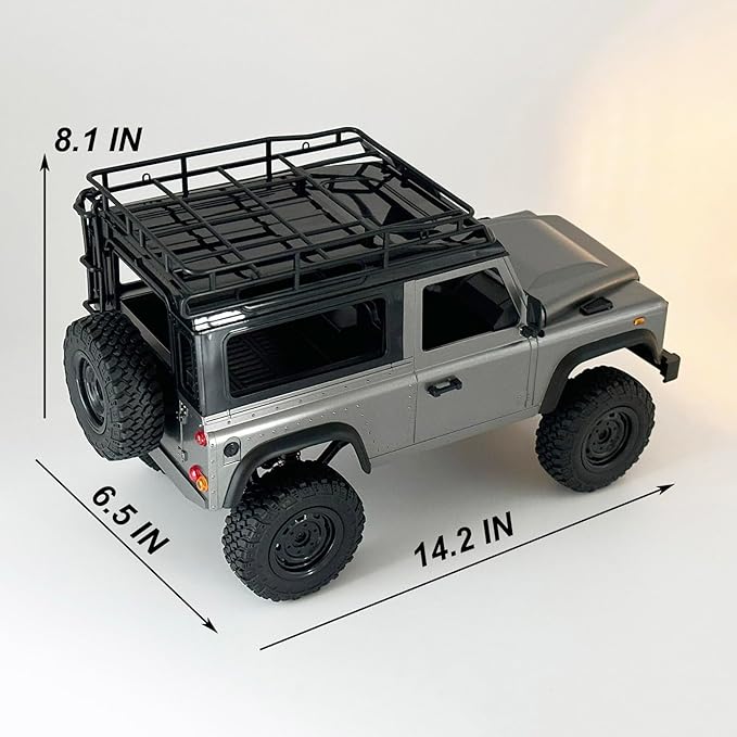 RC Rock Crawler RC Truck 4x4 Land Rover 1/12 Scale RC Crawler Remote Control Truck Off Road All Terrain Proportional Throttle Steering RTR 2024 Upgrade New Chassis 280 Motor Adult MN99S