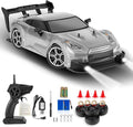RC Drift Car 1:16 Scale Drifting RC Cars 2.4GHz 4WD RC Race Car 40km/h High-Speed Remote Control Drift Car Vehicle Racing Sport Toy Easter Basket Stuffers Gift for Boys Girls Kids(Silver)