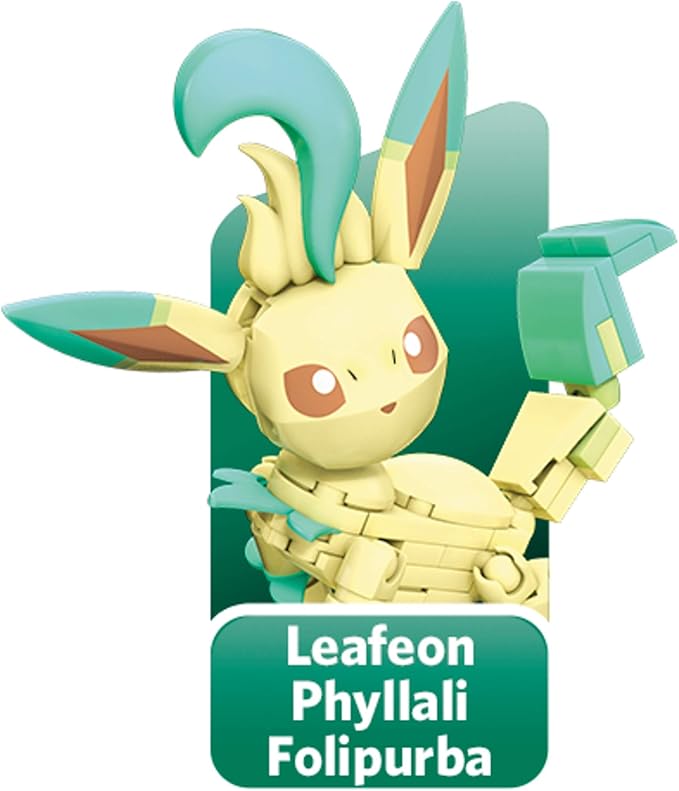 MEGA Pokémon Building Toys Set Every Eevee Evolution with 470 Pieces 9 Poseable Characters for Kids