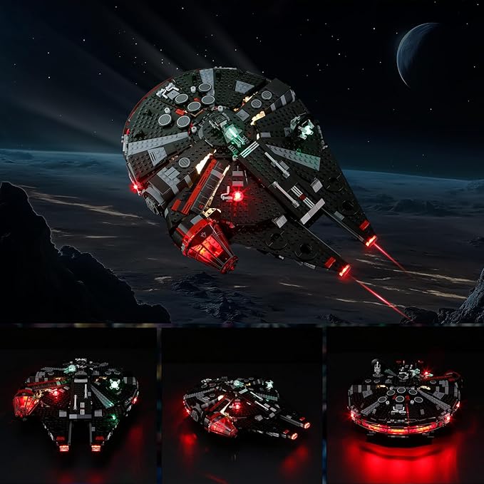 YEABRICKS LED Light for 75389 Star Wars The Dark Falcon Building Blocks Model (Building Set NOT Included)