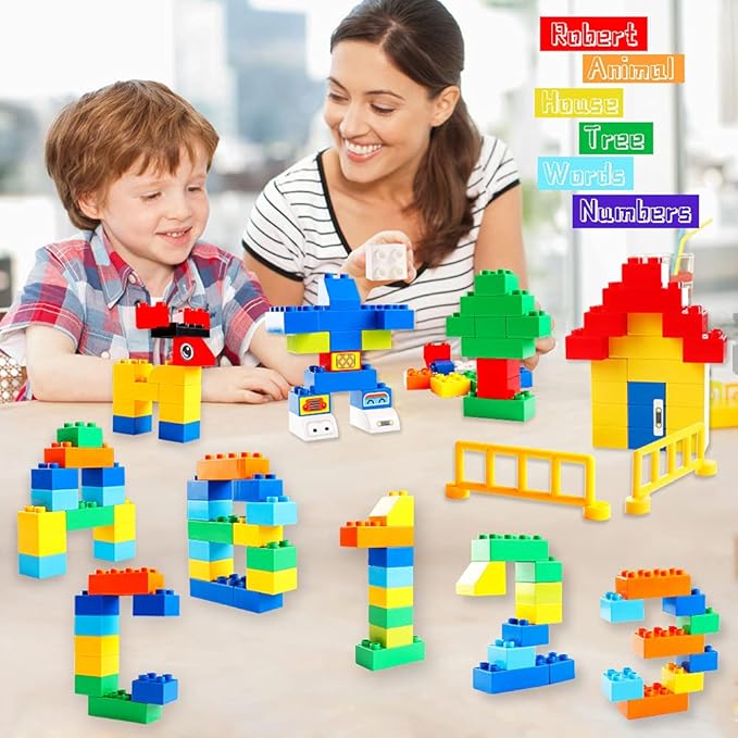 Building Blocks for Toddlers 2-5 171 Pieces Blocks Car Set for Kids Classic Large Building Bricks Compatible with All Major Brands Educational Toys for All Ages