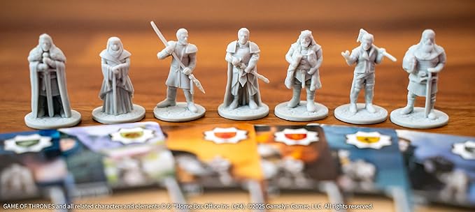 Tiny Epic Game of Thrones Board Game Strategy Game for Adults &amp Teens 1-4 Players 60+ Min Playtime Play as Iconic Westeros Characters Custom Dice Miniatures Metal Coins and Wooden Componen