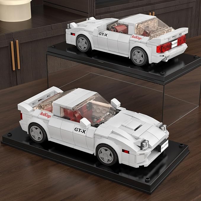 Mould King Speed Champion RX-7 Initial D Building Set &amp Display Case 27015 Cars Model Kits Gifts for Teens/Adults Creative for Teens Age 14+ (369Pcs)
