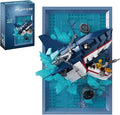 Shark Photo Frame Building Blocks Set 3D Wall Decor Bricks Kit Unique Home Wall Decor or Table DisplayIdeal Gift Toy for Adults &amp Teens.