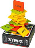 Steps Games Starter Pack Wooden Board Game – Unique Skill-Based Family Game Party &amp Travel Game Gift Fun for Kids and Adults