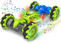 Gesture RC Car 2.4GHz 4WD Gesture Sensing RC Stunt Car Toys for 6-12 Years Old Boys Girls Hand Controlled Remote Drift Twist Offroad 360° Rotation with Lights Music for Birthday Gifts