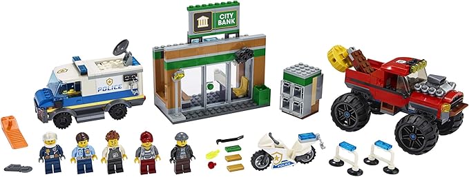 LEGO City Police Monster Truck Heist 60245 Police Toy Cool Building Set for Kids New 2020 (362 Pieces)