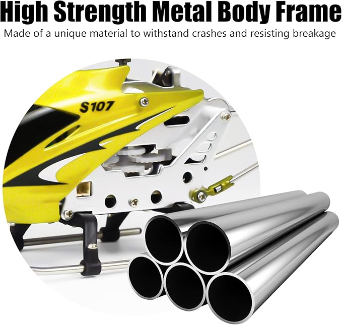 Cheerwing S107/S107G Phantom 3CH 3.5 Channel Mini RC Helicopter with Gyro Yellow