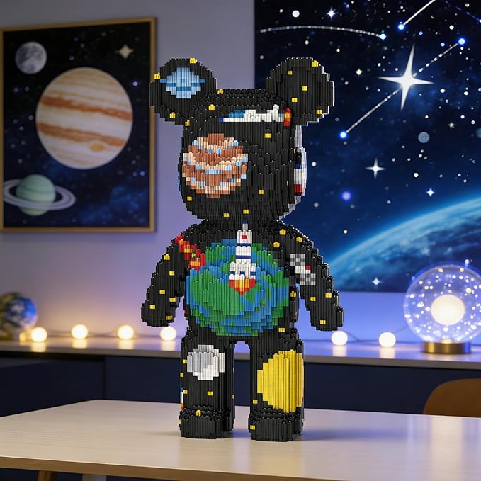 Space Bear Building Blocks (5800 PCS) Creative Animal Brick Set for Kids &amp Adults Micro Building Blocks Teddy Blocks Children Toys for Christmas Halloween Anniversary
