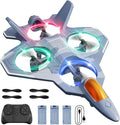 4DRC RC Planes Remote Control Airplanes with 3 Batteries Foam Remote Control Planes for Kids Adults Beginners 4-7 8-12 12-16 Remote Control Helicopter Fighter Jet Drones for Kids Adults 360° Flip