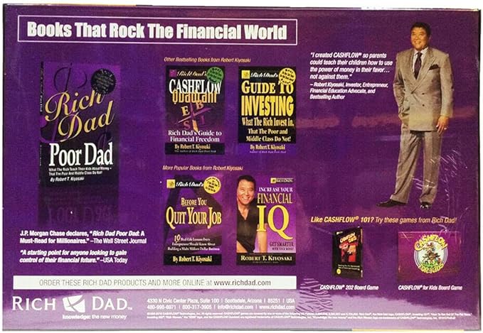 RIch Dad CashFlow 101 Board Games by Robert Kiyosaki 2-6 Players