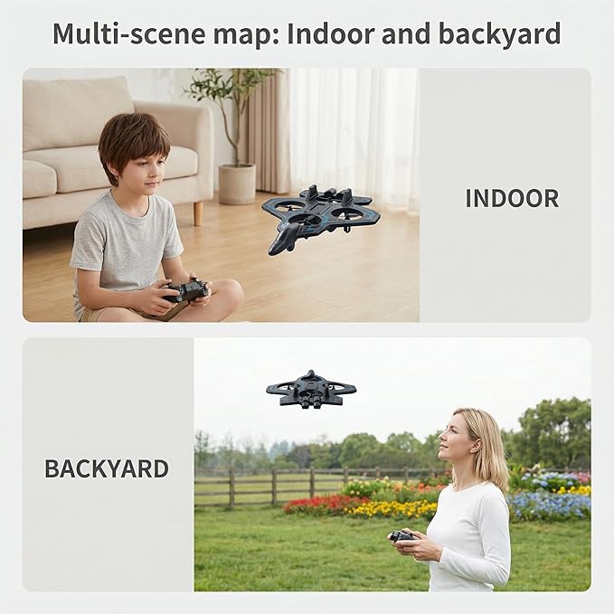 Remote Control Airplane RC Plane for Kids Adults Easy to Fly 2.4GHz RC Fighter Jet Model Plane Durable Foam Glider Aircraft for Beginners with Long Flight Time - Best Gift Toy