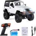 GoolRC f1 RC Crawler 1:14 Scale 2.4GHZ Remote Control Car 4WD 30KM/H High Speed Racing Car All Terrains Off Road RC Monster Vehicle Truck Crawler with Led Light for Teens and Adults (White Hardtop)