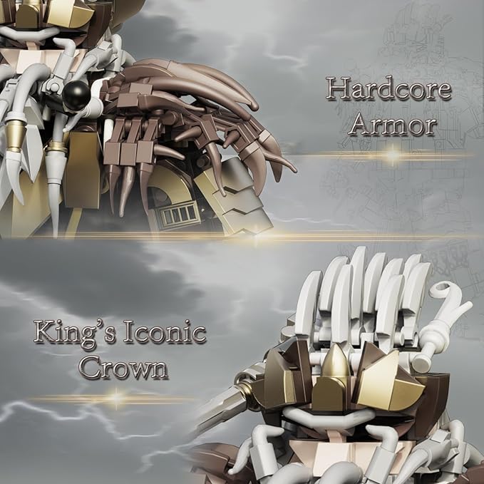 HIGH GODO Dwarf King Mech Building Blocks Set for Adults Robot Model Building Kit with Hammer Weapons 1238 Pieces Creative Collectible Gift for Teens 14+