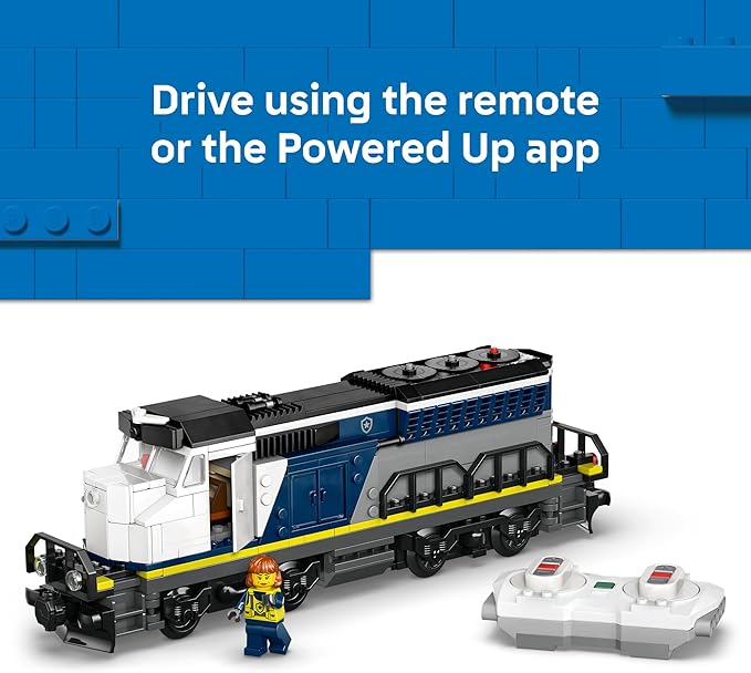 LEGO City Police Train Heist Building Toy - Train Set with Police Car Toy for Boys &amp Girls Ages 7+ - Pretend Play Set for Kids - Gifts for Birthdays - 60508