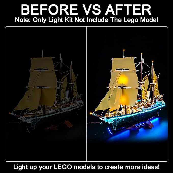 Upgraded Led Light Kit Compatible with Lego The Endurance Building Set Lights Decoration Compatible with Lego 10335 (Model Not Included)