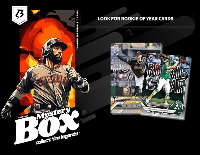 Three Graded Baseball Cards Collect The Legends® Edition│Gem-Mint 10 Guaranteed│Gift for Baseball Fans│by TradingCard360®