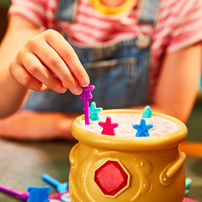 Moose Toys Magic Mixies Potion Game Place The Magic Ingredients Into The Cauldron and Make The Mixie Pop Up to Win