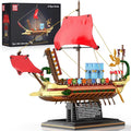 Mould King Ship Model Building Sets Collectible Display Vintage Ship Toys for Adults 10156 Classic Creative Ancient Roman Warship Model Christmas Birthday Gifts for Teens 14+ (1466 Pcs)