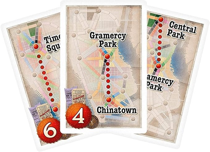 Asmodee Ticket to Ride New York Board Game - Train Route-Building Strategy Game Fun Family Game for Kids &amp Adults Ages 8+ 2-4 Players 10-15 Minute Playtime