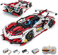 Super Car Building Kits - with Easy Drifting Wheels Remote Control Function Electric Gull-Wing Doors - Collectible 1:10 Scale Model Technique Car Building Blocks Set for Adults (2277 PCS)