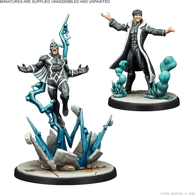 Marvel: Crisis Protocol Inhuman Royal Court Character Pack -Adds Maximus Karnak Gorgon and King Black Bolt Tabletop Superhero Game Ages 14+ 2 Players 90 Min Playtime Made by Atomic Mass Games