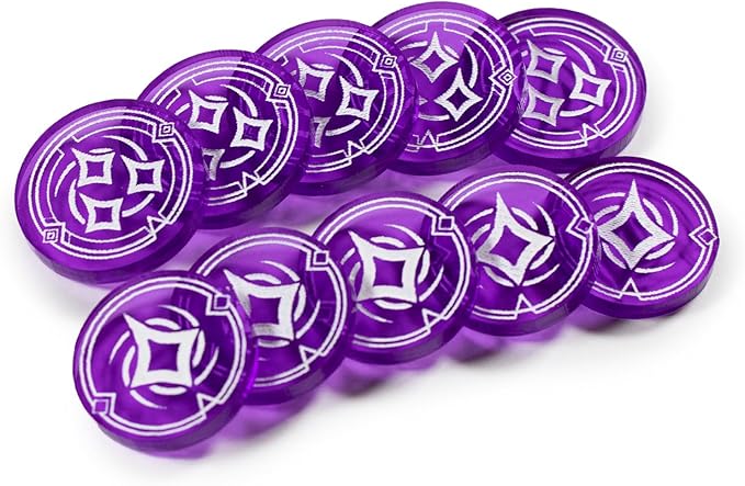 STRATA STRIKE | Lorcana TCG compatible | Transparent Acrylic Tokens - Bundle Set – Single-Sided - Designed and Handcrafted in the U.S.A