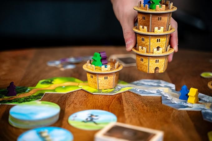 Capstone Games Wandering Towers Strategy Board Game for 1-6 Players Magical Tower Movement and Tactical Planning Competitive and Replayable Fantasy Gameplay | Ages 10+ | 30 Min Playtime