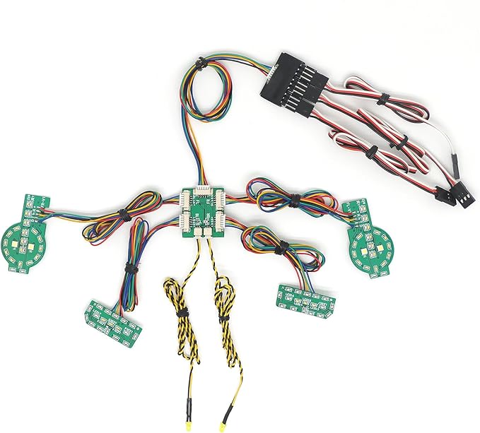 Front Rear Linkage Lighting System LED Light Group RC Parts for TRAXXAS TRX4 Bronco 1/10 RC Crawler Car