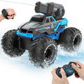 BEZGAR 1:16 Monster Truck Toys Remote Control Car Amphibious RC Cars Pickup Boat with Shooting Water Gun - 4WD Waterproof All-terrian Off-Road Vehicles Gifts for Kids Boys Age 6-12