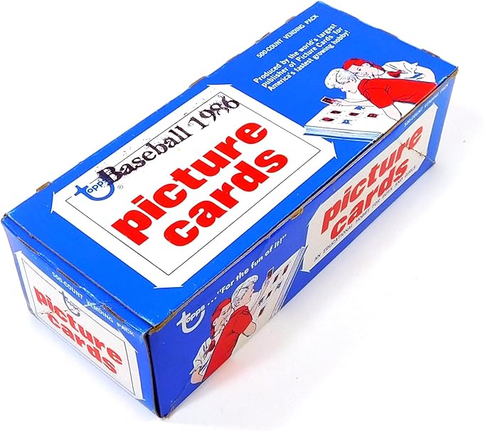 Topps 1986 Baseball Cards Unopened Vending Box (500 Cards)
