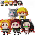 Anime Building Blocks Set 1140 PCS 2 in 1 Sitting &amp Standing Models Cute Micro Brick Action Figures Japanese Manga Merch Toy Decor Character Anime Manga Fans Gift for Kids Adults Toys 8-12 6-14