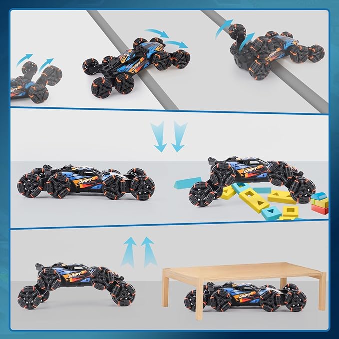 Cool 8 Wheels Hand Controlled rc Stunt Car Toys Gesture Sensing Remote Control Cars for Boys Age 6 7 8-12 13 14 Year Old Birthday Gifts Ideas for Kids