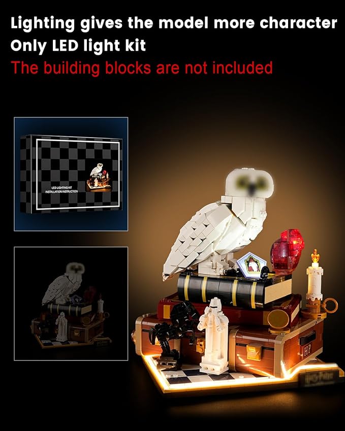 Light Kit for Lego Sorcerer’s Stone 76466 Set Compatible with Lego 76466 Building Blocks Model(Not Include Blocks Set)