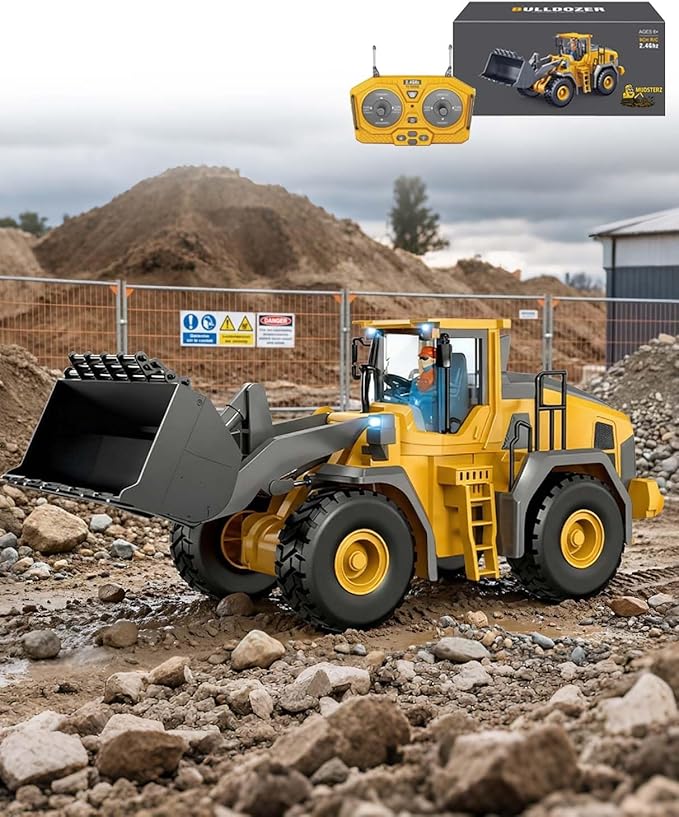 Construction Rc Set of 4 Rc Excavator for Adults Command The Site Conquer The Dirt Remote Control Excavators with 360 Rotation Metal Parts Little Builders Big Action(1pc-4)