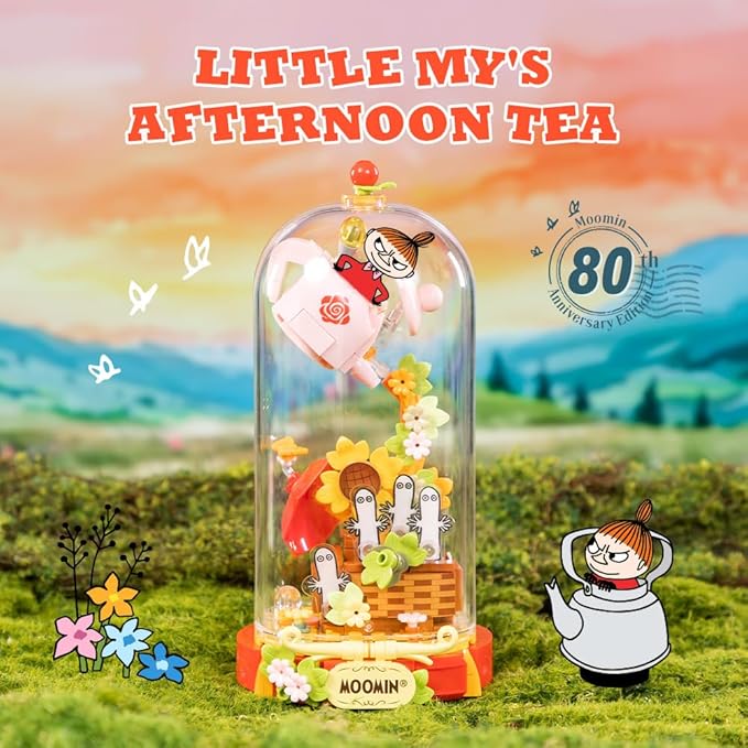PANTASY Little My's Afternoon Tea Building Block Set Tea Party Scene with Detailed Figures Creative Construction Toy for Adults Ideal Gift for Hobbyists and Collectors