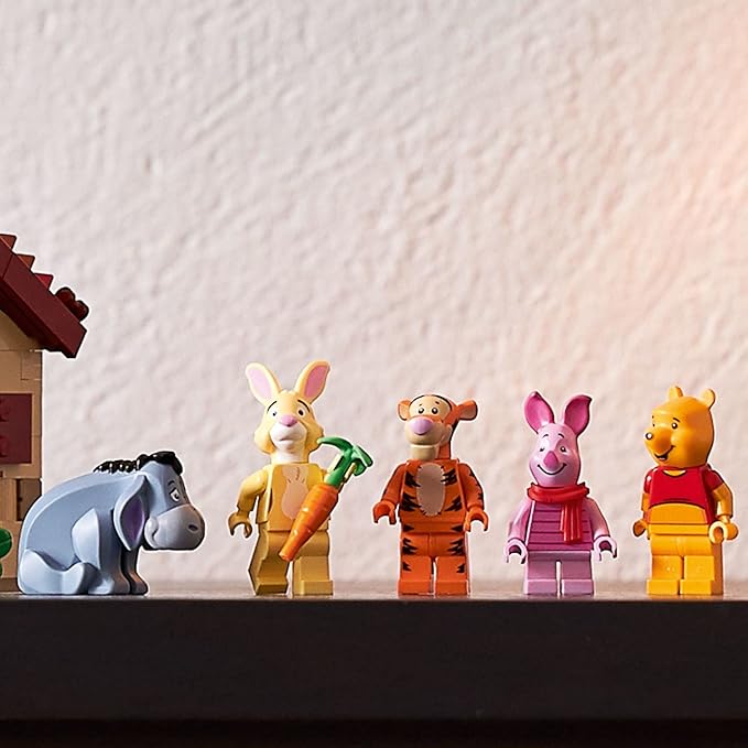 LEGO Ideas Disney Winnie The Pooh 21326 Building Set - Home Décor Collectible Gift with Piglet Minifigure and Eeyore Figure Pooh Bear House Opens for Easy Access Classic Display Model for Adults
