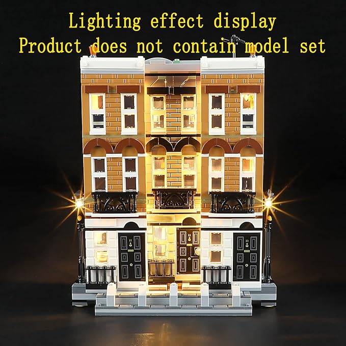 LED Light Kit Compatible with Lego 12 Grimmauld Place - Lighting Set for 76408 Building Model (Model Set Not Included)