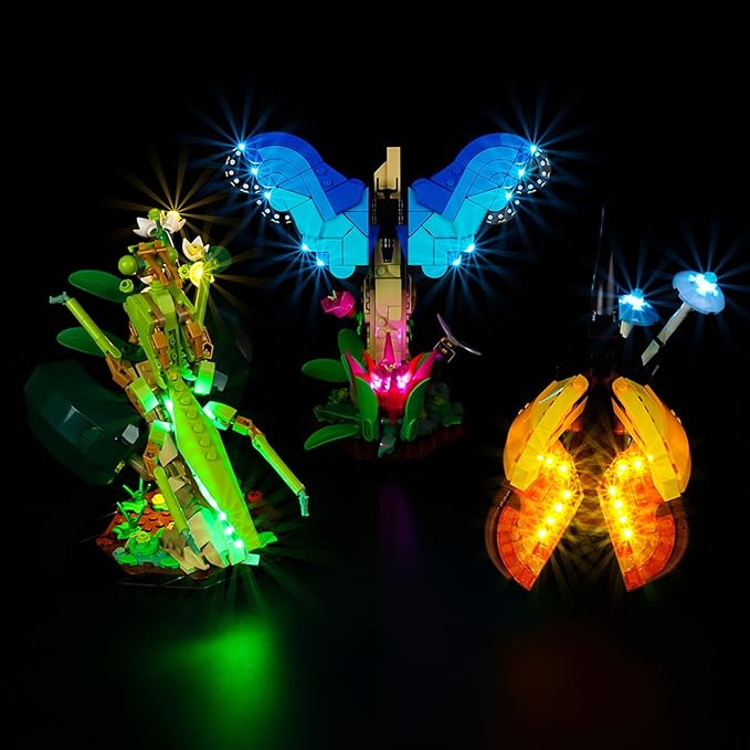 Kyglaring LED Light for Lego 21342 The Insect Collection Creative Lighting Kit NO Lego Blocks Set (Classic Version)