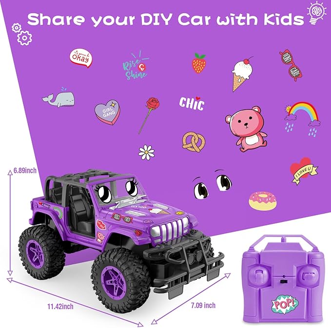 NQD RC Cars 1:16 Scale Remote Control Jeep Car 80 Min Playtime 2.4Ghz Off-Road RC Trucks for for Toddlers Girls Kids