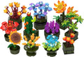 Flower Building Set for Adults Women (987 Piece) - 12Pcs/Set Mini Succulents Plant Bonsai Model for Home Decor Botanical Collection Blocks Toy Gifts for Building Blocks Lover