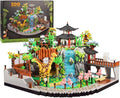 Zoo Building Model Set 5000 Pcs Desert Zoo Micro Building Toys Creative Zoological Park Model Set Micro Particle Modular Building House Gift for Adult and Teens
