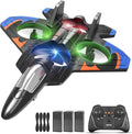 Foam Remote Control Airplanes with 3 Batteries RC Planes for Kids Adults 8-16 RC Airplane Fighter Jet with Light 360° Flip Fighter Jet Toys Stunt Roll Airplane Toy Gifts for Kids Boys