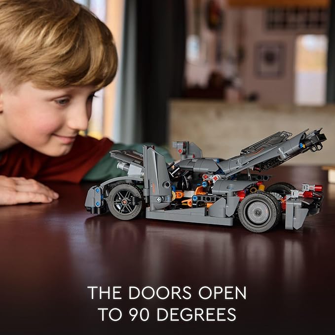 LEGO Technic Koenigsegg Jesko Absolut Grey Hypercar Sports Car Building Set for Boys and Girls Vehicle Racing for Kids Buildable Model Kit Sport Car Toy Motor Enthusiasts’ Gift 42173