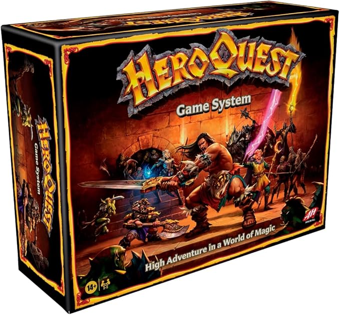 Avalon Hill HeroQuest Game System Fantasy Miniature Dungeon Crawler Tabletop Adventure Game Ages 14 and Up 2-5 Players