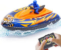 Remote Control Boat for Kids with Inflatable Bumper Rechargeable Battery USB Charge rc Boat for Pool Kids 8-12 Years Birthday Gift Summer Water Toy Blue