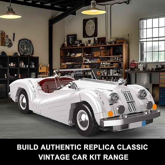 Mould King 10236 Sport Car Building Set MOC Supercar Car Model Kit Convertible Classic Racing Building Set Home Decoration Gift for Teens Adults(1302 PCS)