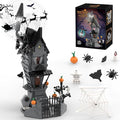 Haunted House Building Toys with Light Night Before Halloween Haunted Mansion Building Set for Movie Fans and Kids Compatible with Lego 581 PCS