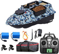 RC Bait Boat 546-Yard Range GPS Fishing Bait Boat with 4 Waypoint Auto Cruise 4.4lbs Capacity 3 Hoppers Dual Battery &amp Motor System