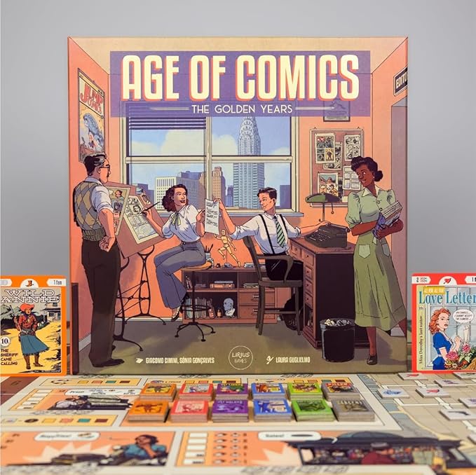 Age of Comics: The Golden Years | The Comic Book Publishing Game | Build Your Comic Empire During The Golden Age of Comics | Immersive Strategy Game for 1-4 Players 60-110 Mins Ages 14+